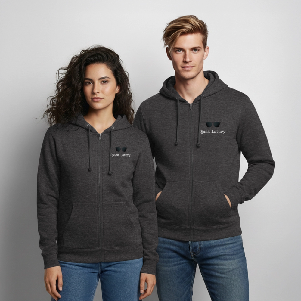 Veste à capuche unisexe Djack Latury - charcoal grey