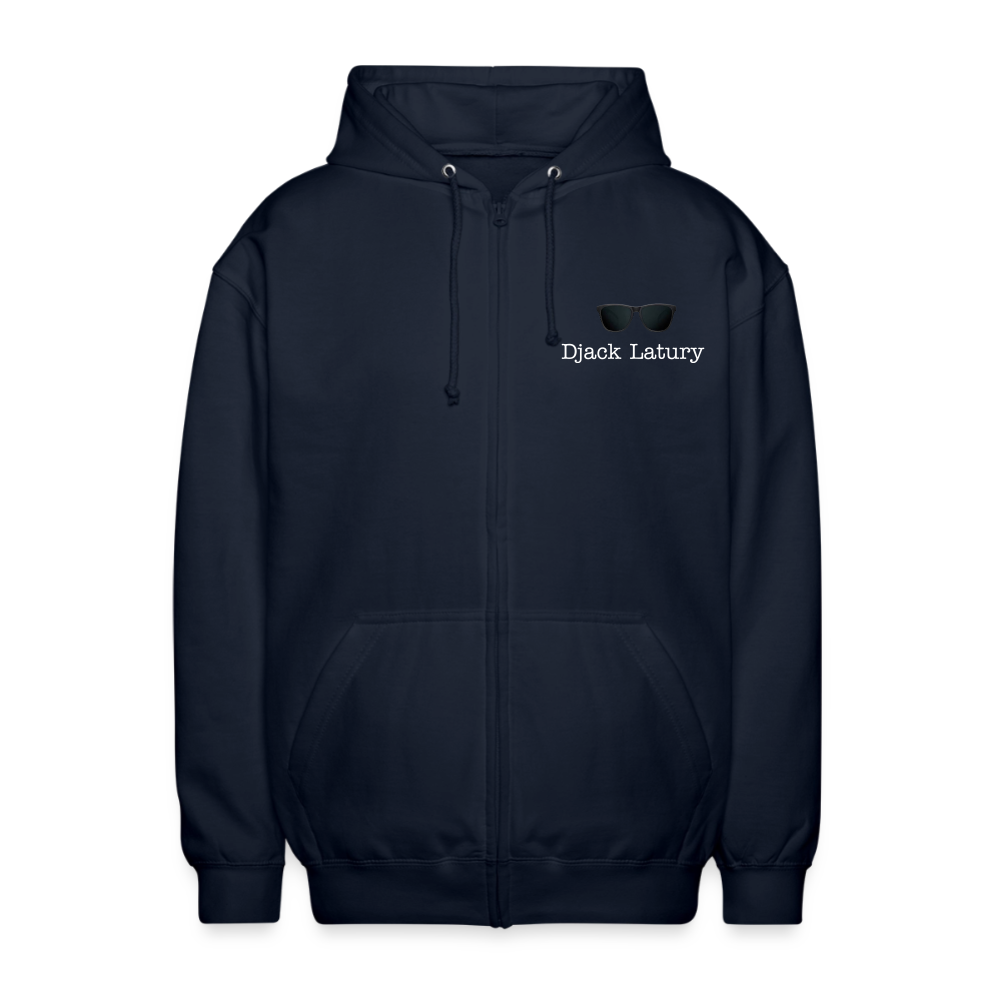 Veste à capuche unisexe Djack Latury - navy