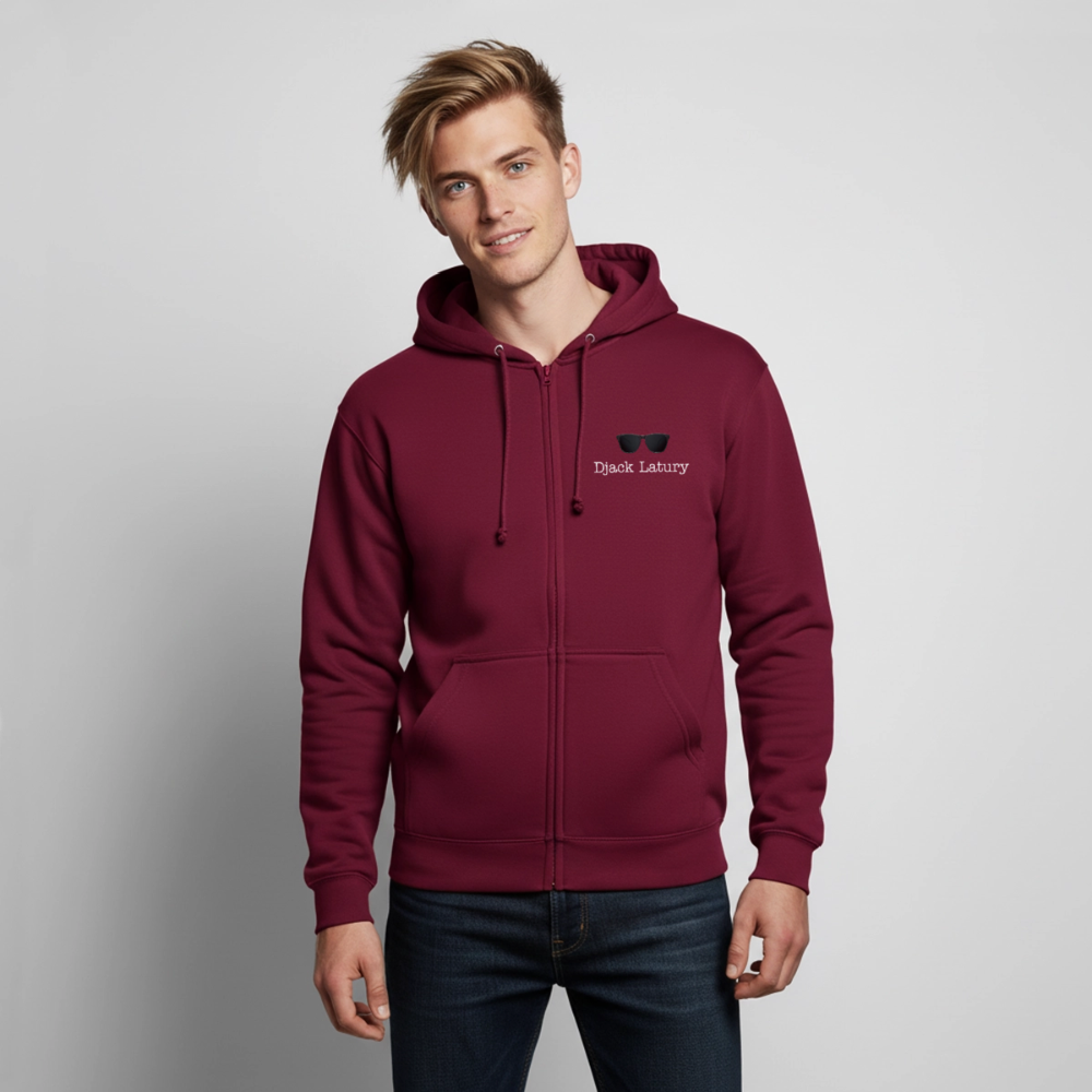 Veste à capuche unisexe Djack Latury - bordeaux