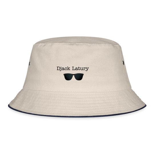 Bob unisexe Djack Latury - ecru/navy