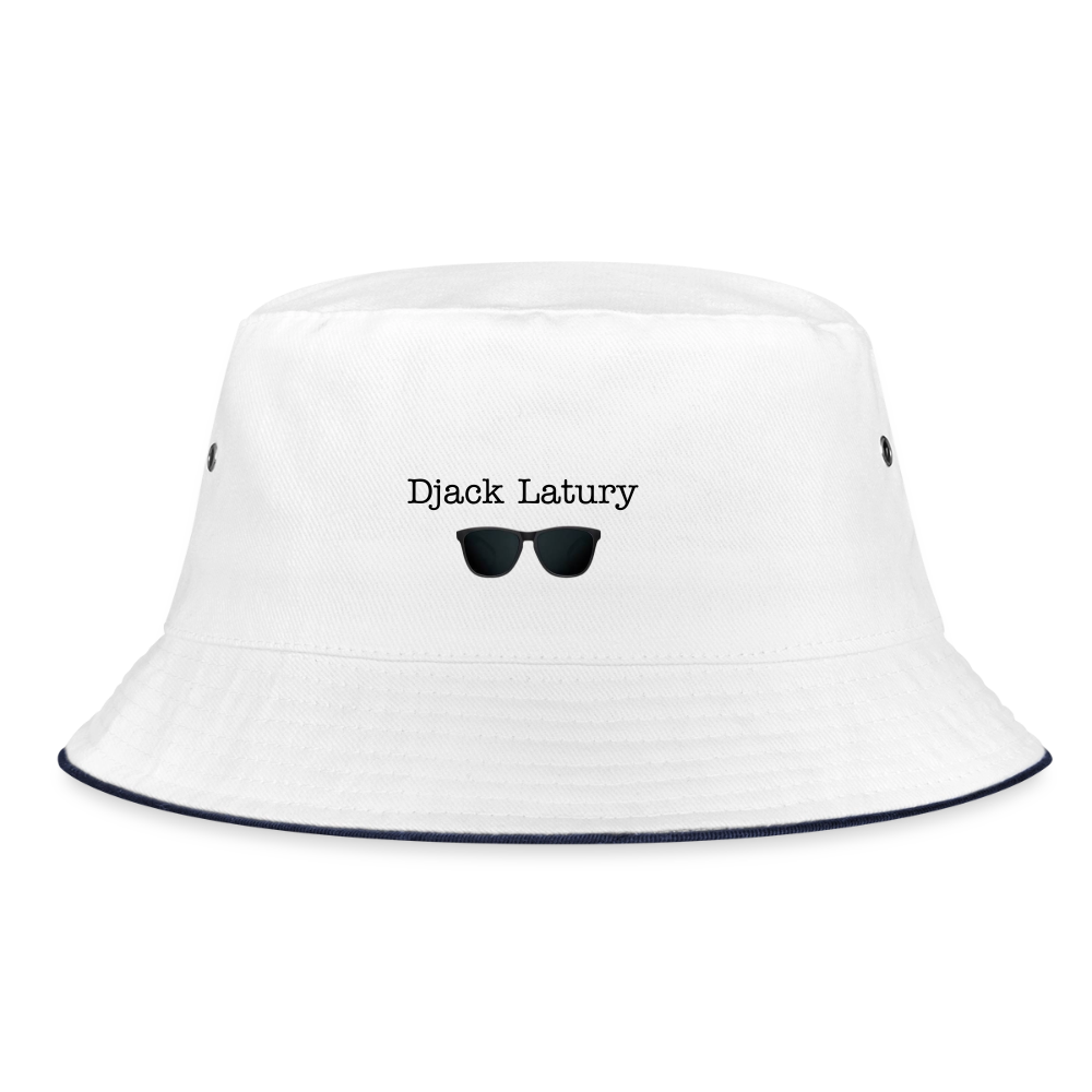 Bob unisexe Djack Latury - white/navy