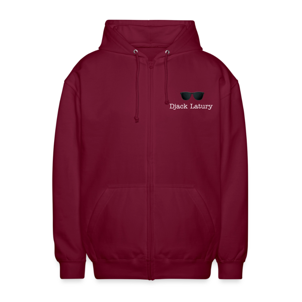 Veste à capuche unisexe Djack Latury - bordeaux