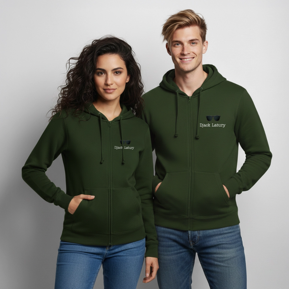 Veste à capuche unisexe Djack Latury - forest green