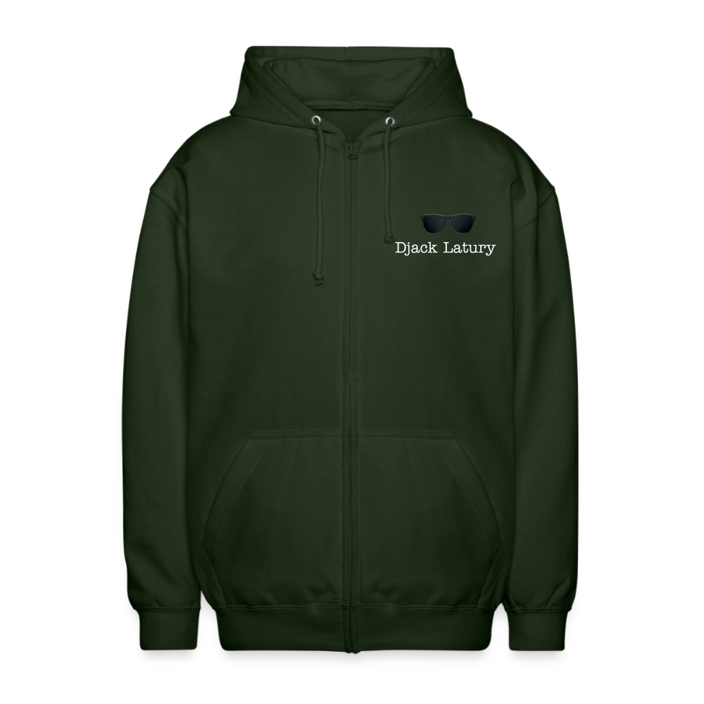 Veste à capuche unisexe Djack Latury - forest green