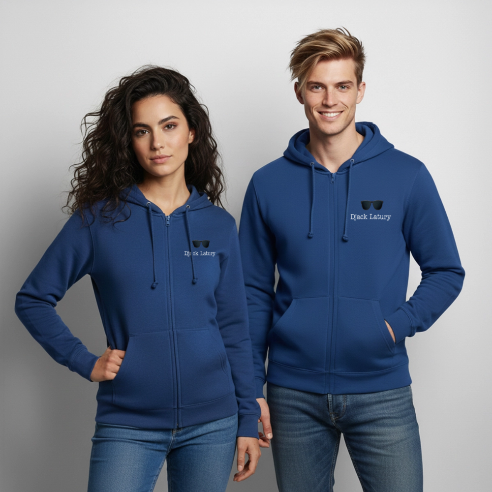 Veste à capuche unisexe Djack Latury - royal blue