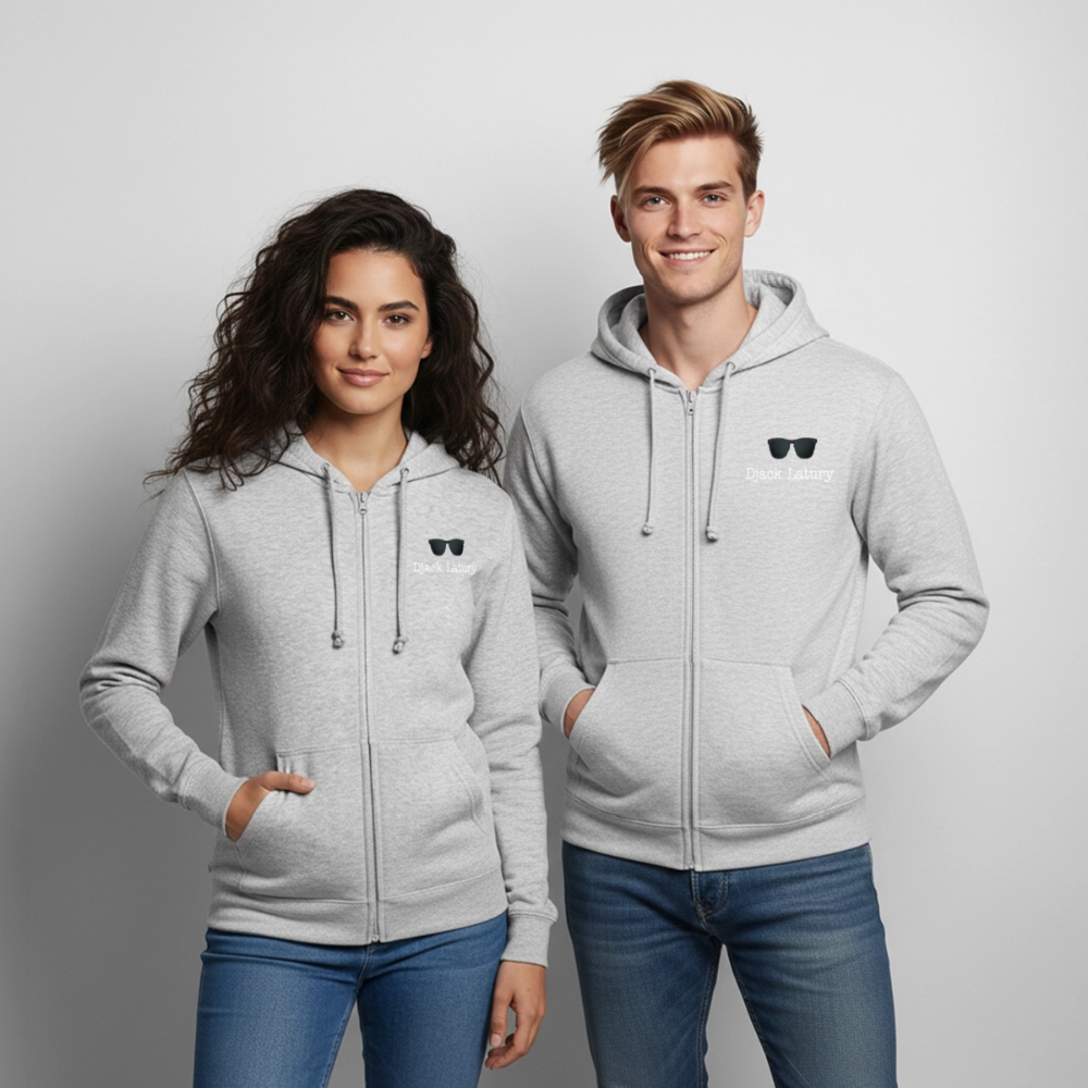 Veste à capuche unisexe - light heather grey