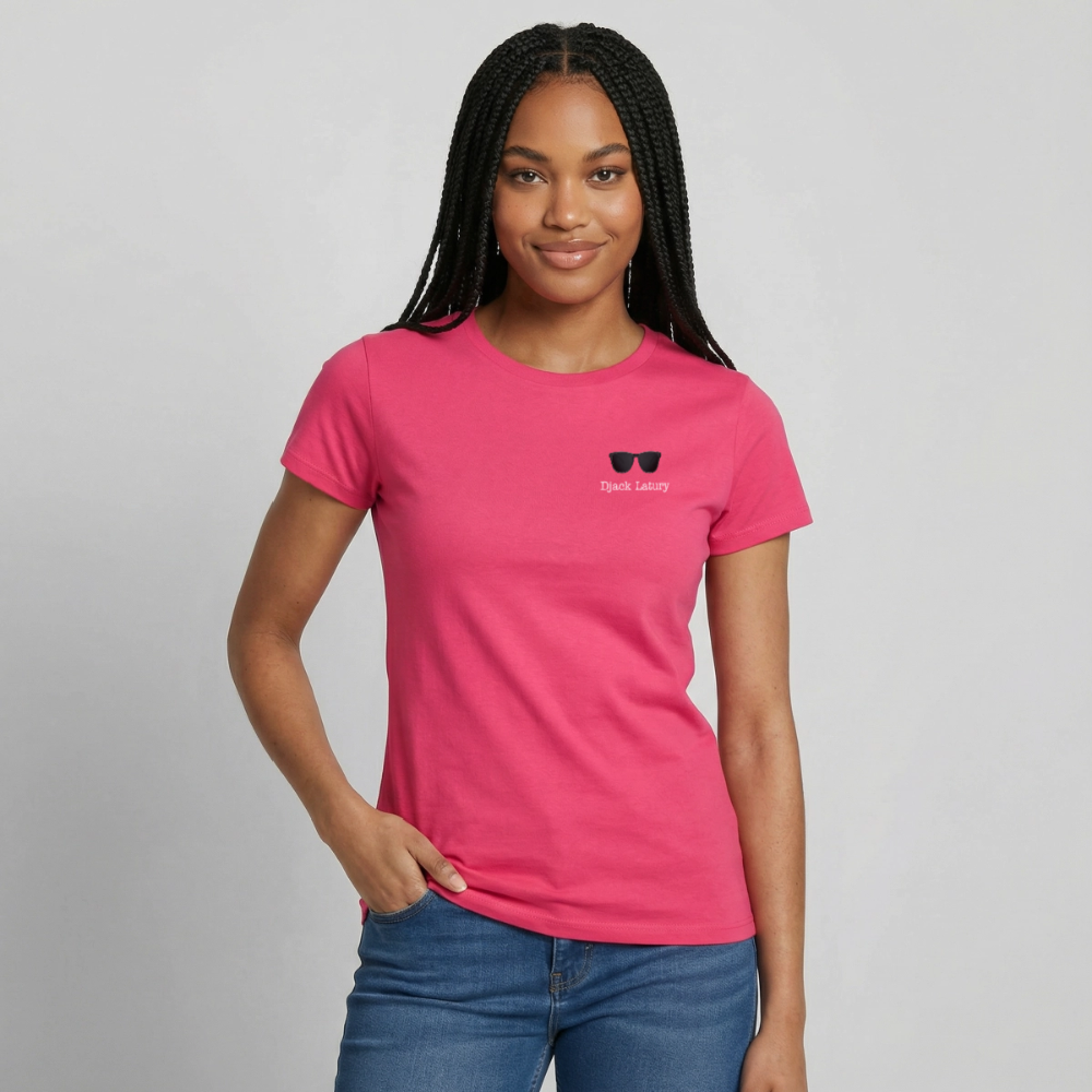 T-Shirt femme Djack Latury - azalea