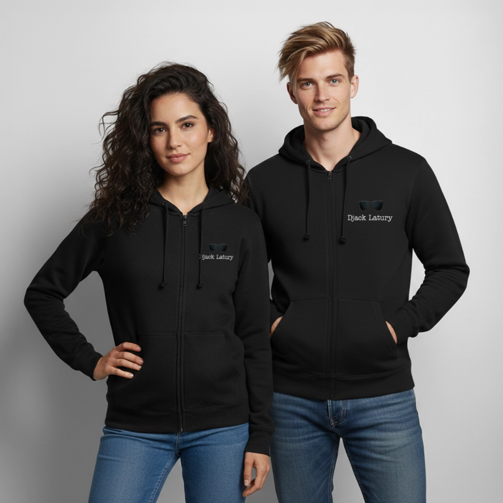Veste à capuche unisexe Djack Latury - black