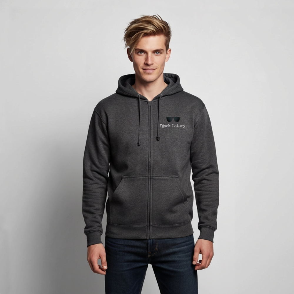 Veste à capuche unisexe Djack Latury - charcoal grey