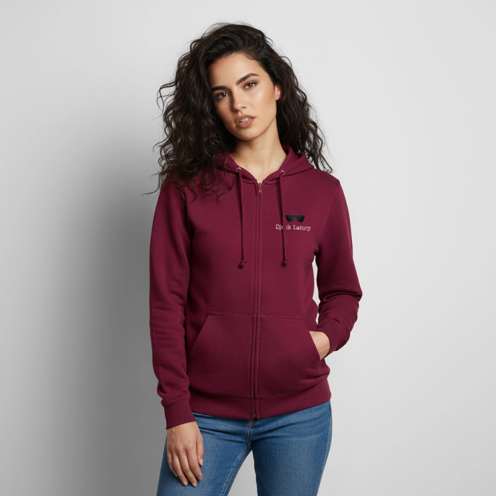 Veste à capuche unisexe Djack Latury - bordeaux